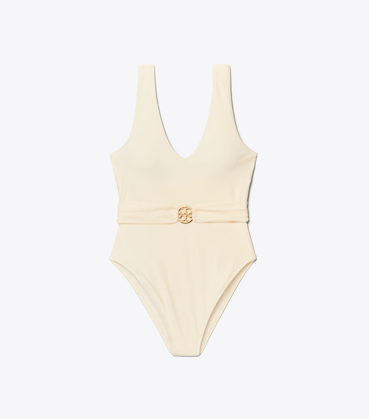 Tory Burch Swimsuits Cheapest Price - White Miller Plunge One-piece Womens
